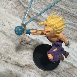 Anime Action Figure with Blue Energy Ball - Gohan